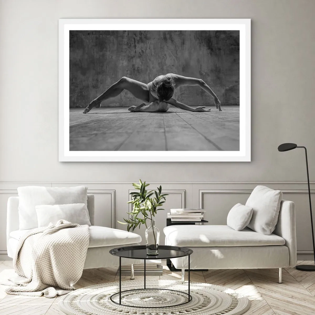 Plakát v bílém rámu - Nalezená symetrie - 91x61 cm