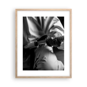 Plakát v rámu světlý dub - Duše bojovníka - 40x50 cm