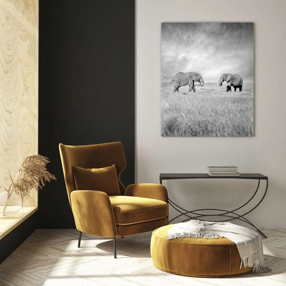 Obraz na skle - Šedá je krásná - 50x70 cm