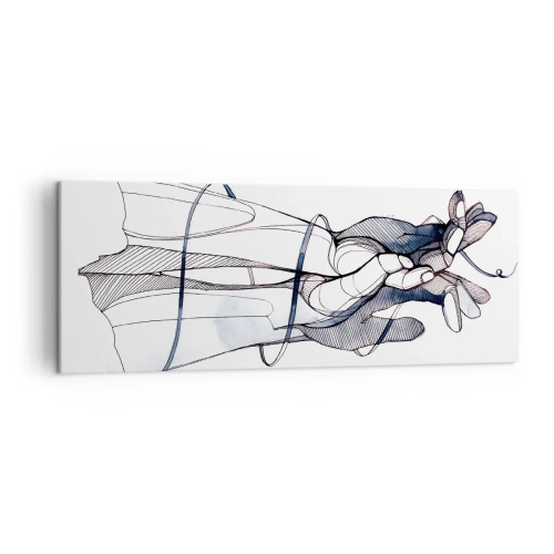 Obraz na plátně - Studie o dotyku - 140x50 cm