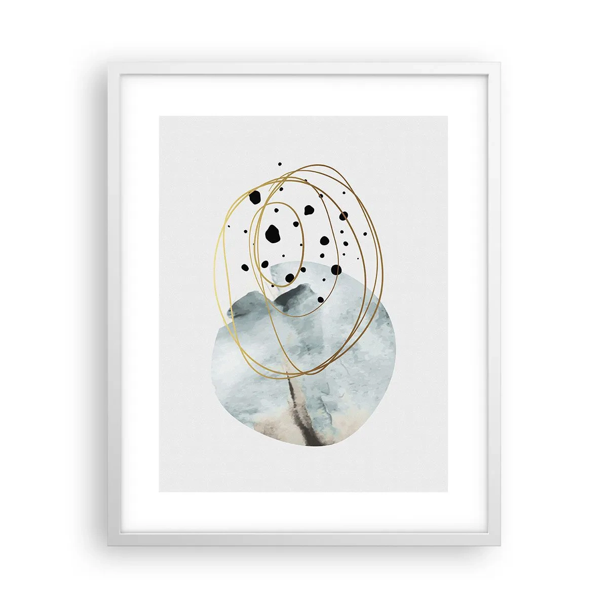 Plakát v bílém rámu - V objetí prostoru - 40x50 cm