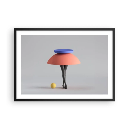 Plakát v černém rámu - Surrealistická kompozice - 70x50 cm