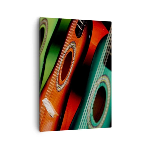 Obraz na plátně - Kytara má hodně barev - 50x70 cm