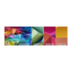 Vzor Fototapety Samolepicí Deluxe Sticker - Duhové origami - Abstrakce, 3D, Grafika - 100x30 cm