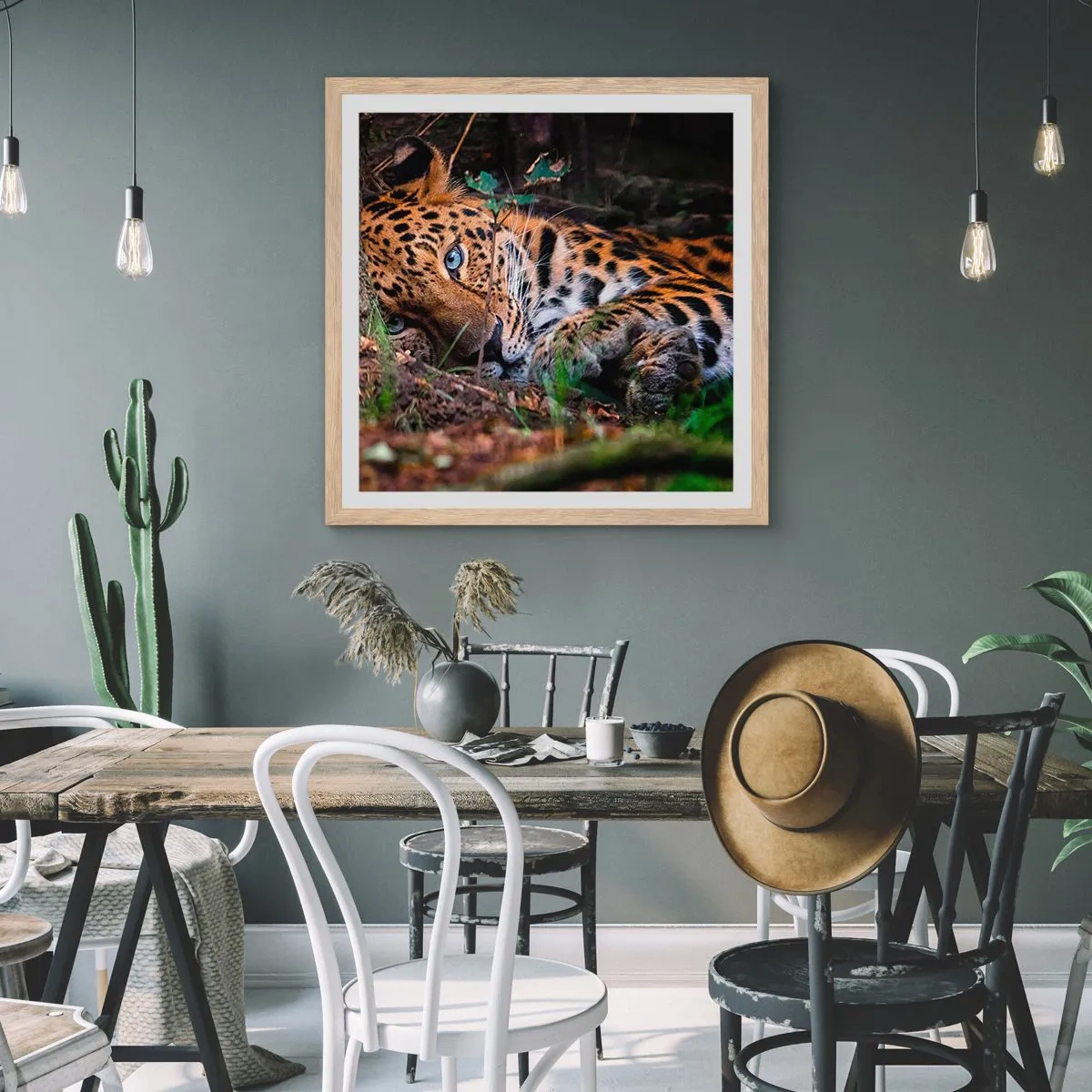 Plakát v rámu světlý dub - Věř mi - 40x40 cm