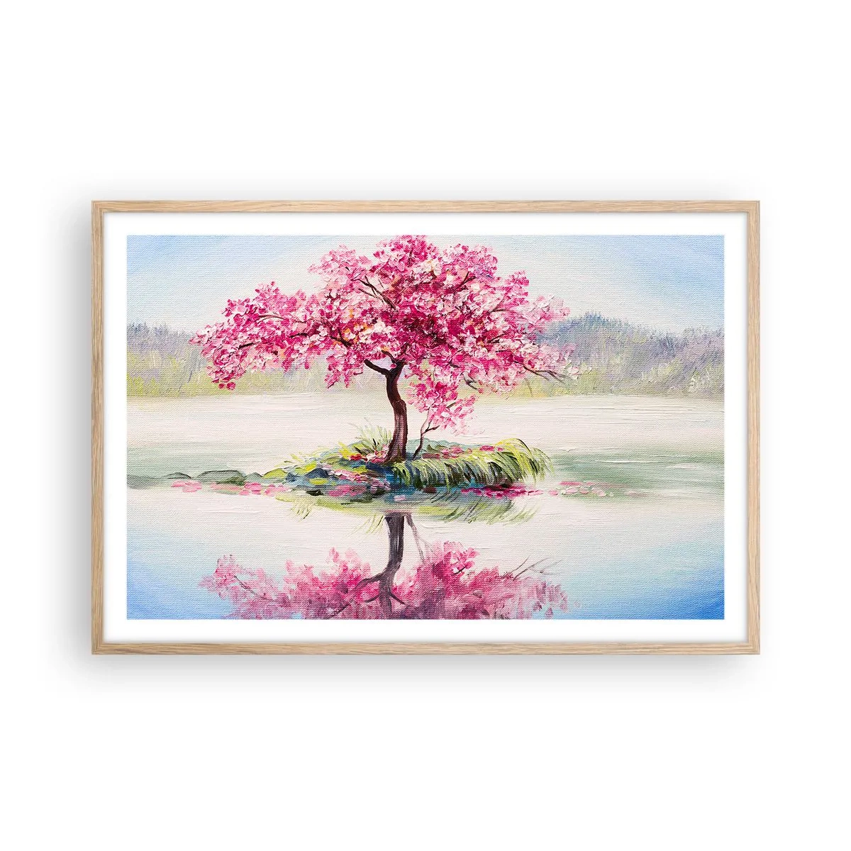 Plakát v rámu světlý dub - Svátek jara - 91x61 cm
