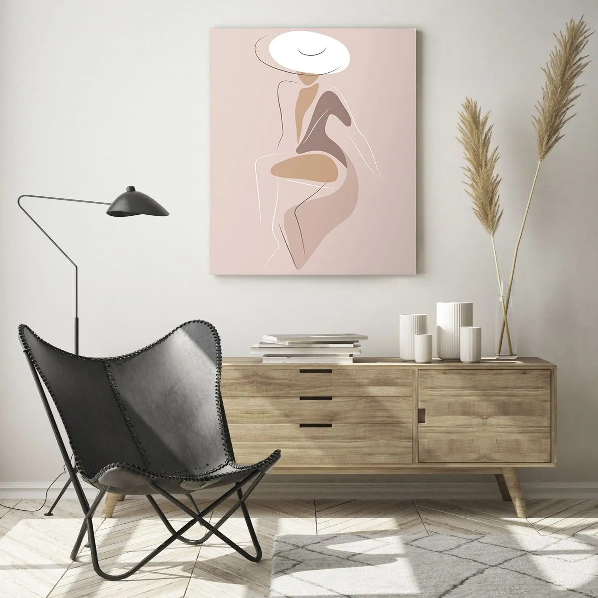 Obraz na skle - Jak vypadá pravá dáma? - 70x100 cm