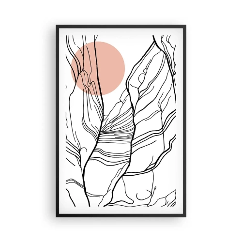 Plakát v černém rámu - V síti větviček - 61x91 cm