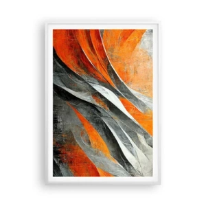 Plakát v bílém rámu - Žár a chlad - 70x100 cm