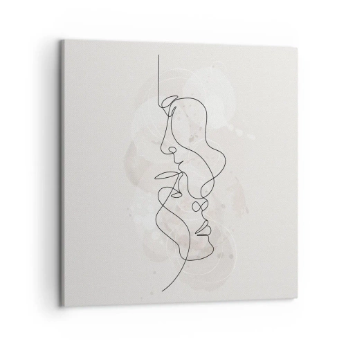 Obraz na plátně - Zamotaní v objetí - 50x50 cm