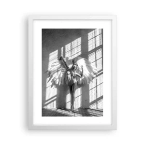 Plakát v bílém rámu - Přímo z nebe - 30x40 cm