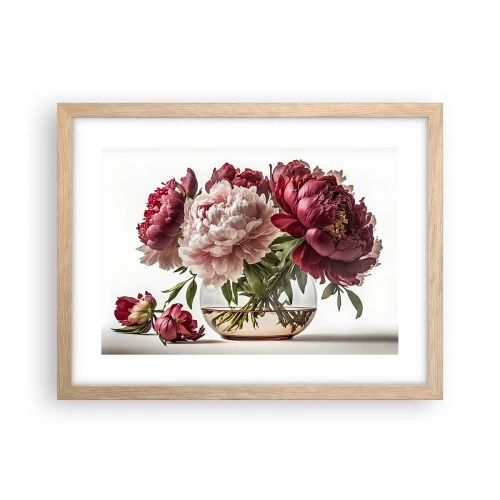 Plakát v rámu světlý dub - V plném rozkvětu krásy - 40x30 cm