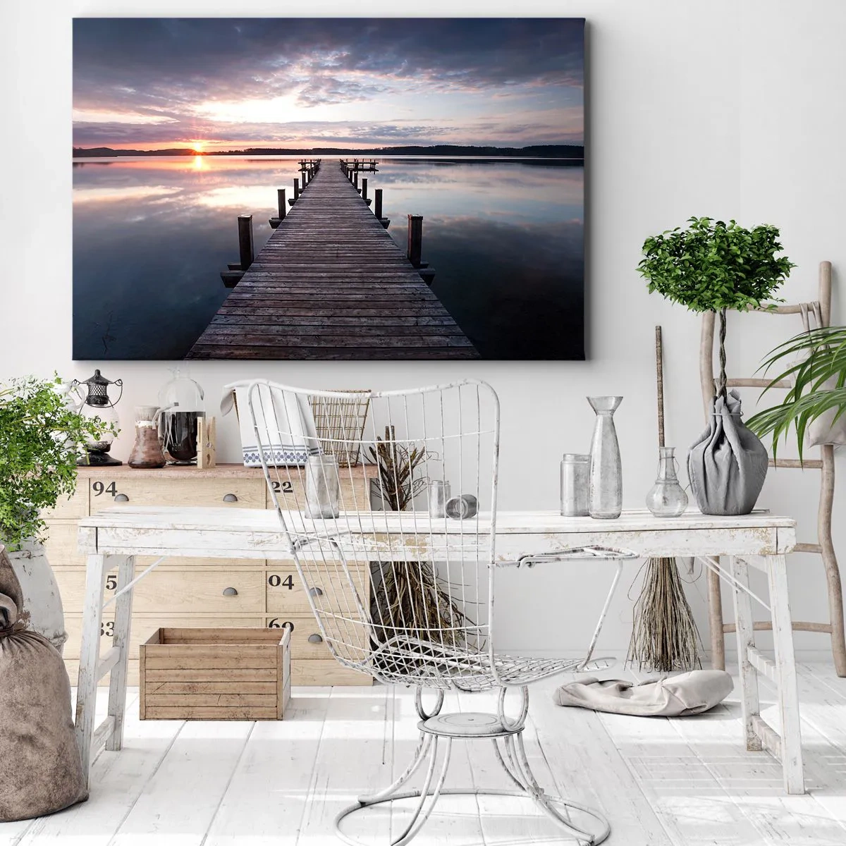 Obraz na plátně - Tichá hranice mezi dnem a nocí - 100x70 cm