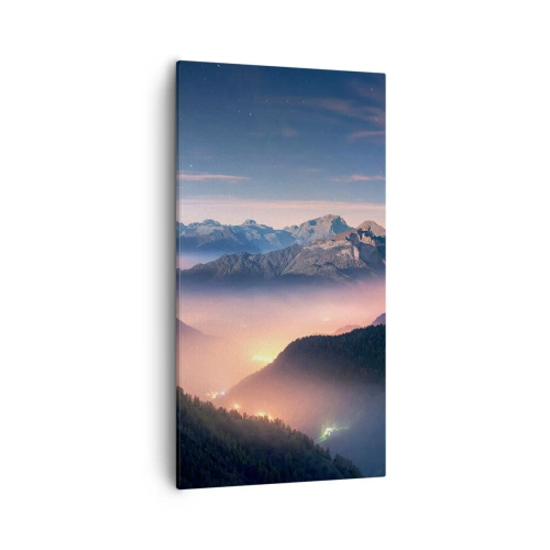 Obraz na plátně - Světlo v údolích - 55x100 cm