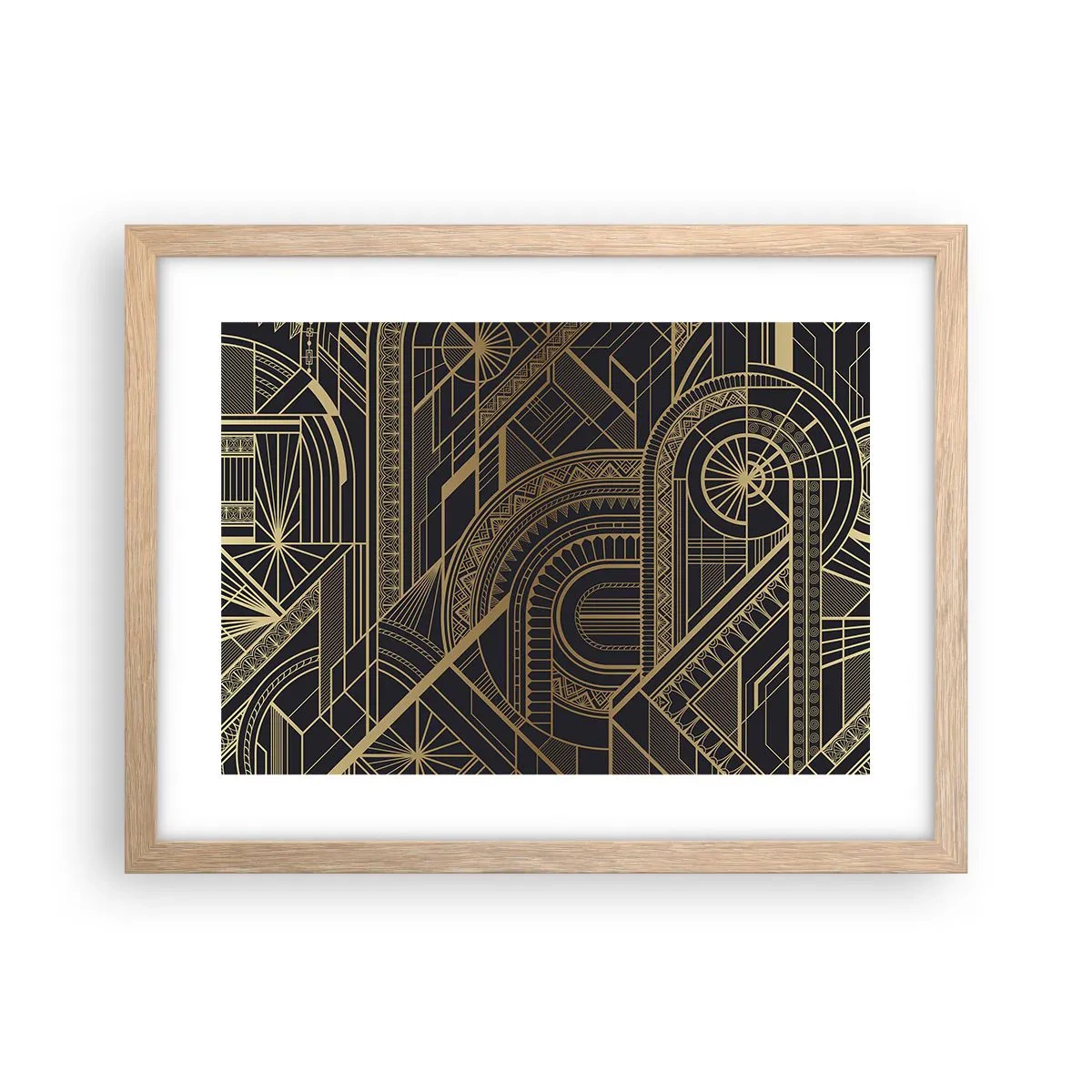 Plakát v rámu světlý dub - Koncepty, nápady, plány - 40x30 cm