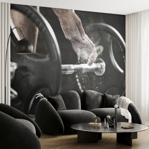 Fototapeta Standard Eco - Výzva přijatá! - Sport, tělocvična, Vzpírání - 300x210 cm