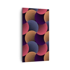 Obraz na plátně - V kruhovém rytmu - 55x100 cm