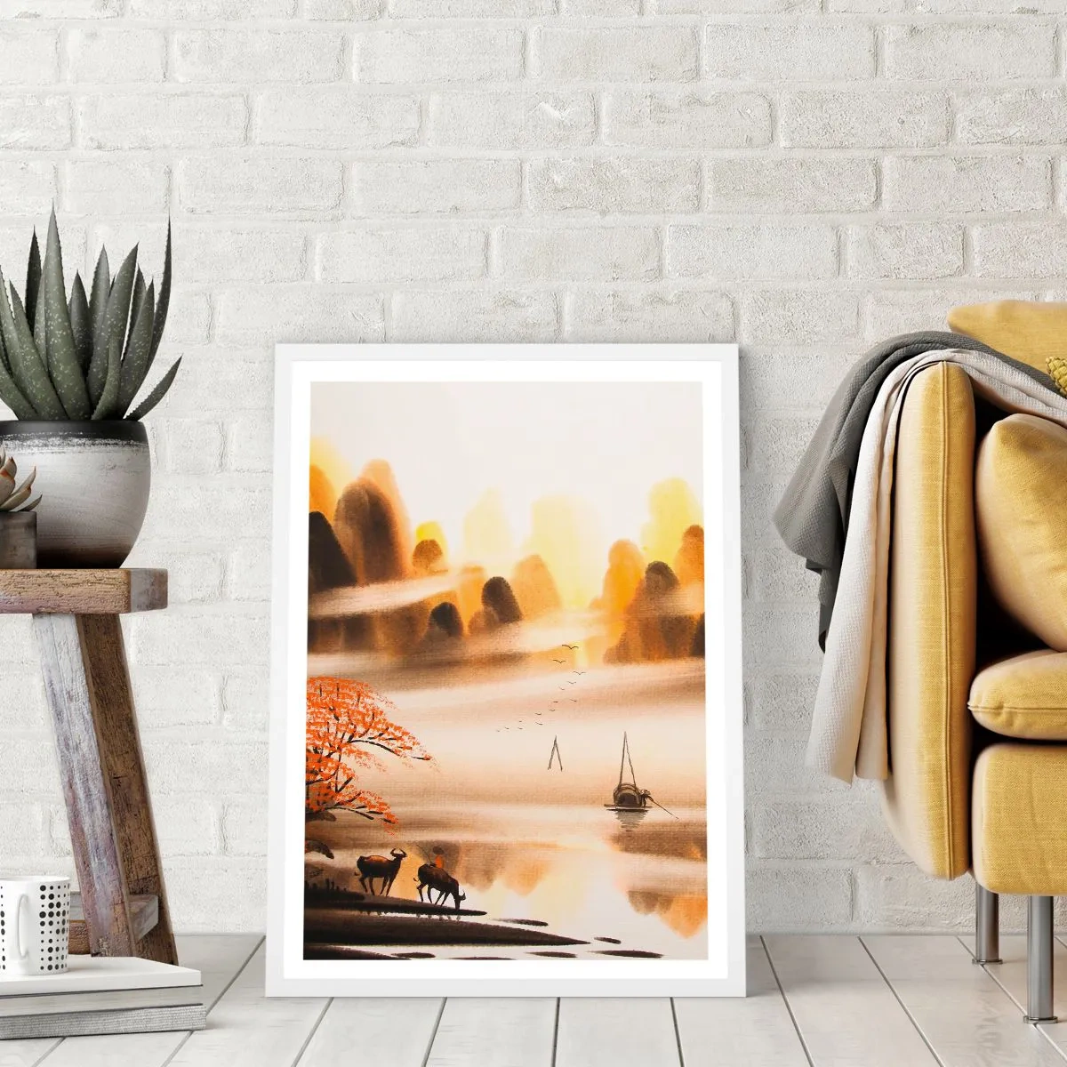 Plakát v bílém rámu - Dál než na Dálném východu - 70x100 cm