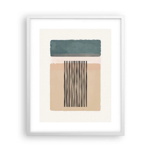 Plakát v bílém rámu - Všechno v pořádku - 40x50 cm