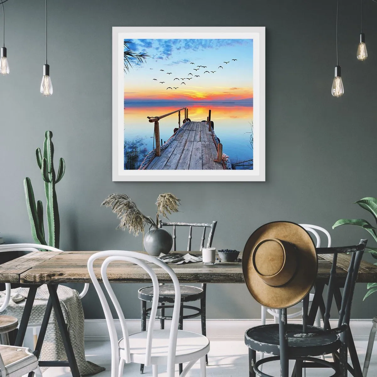 Plakát v bílém rámu - Je čas vrátit se… - 60x60 cm