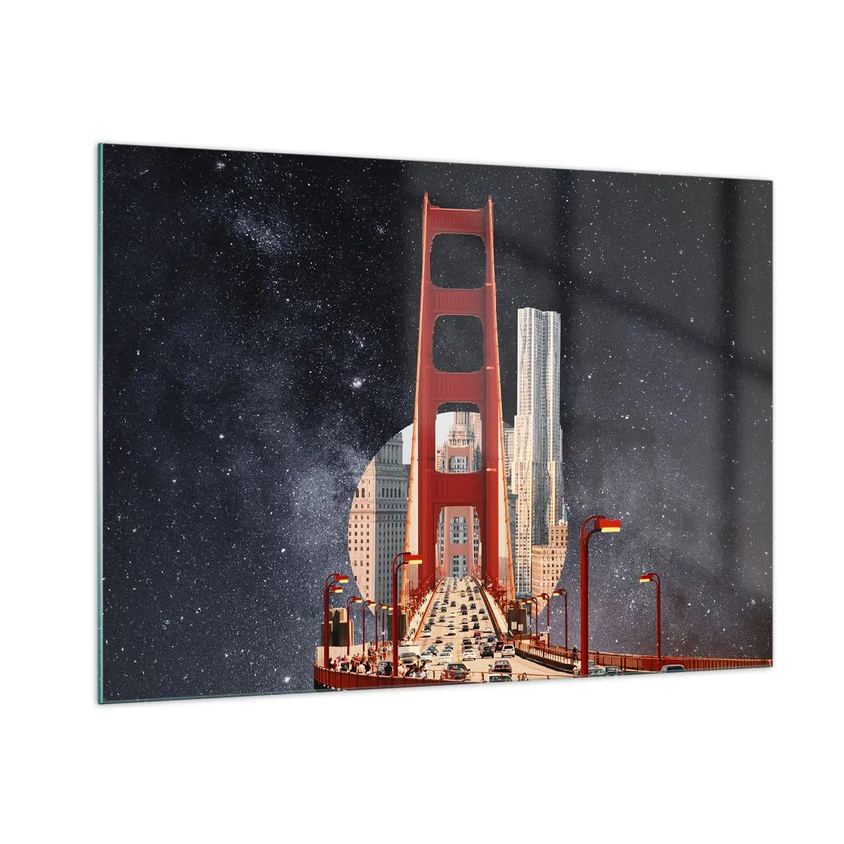 Obraz na skle - Vždy uprostřed - 100x70 cm