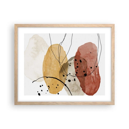 Plakát v rámu světlý dub - Jako lehký, průzračný vzduch - 50x40 cm