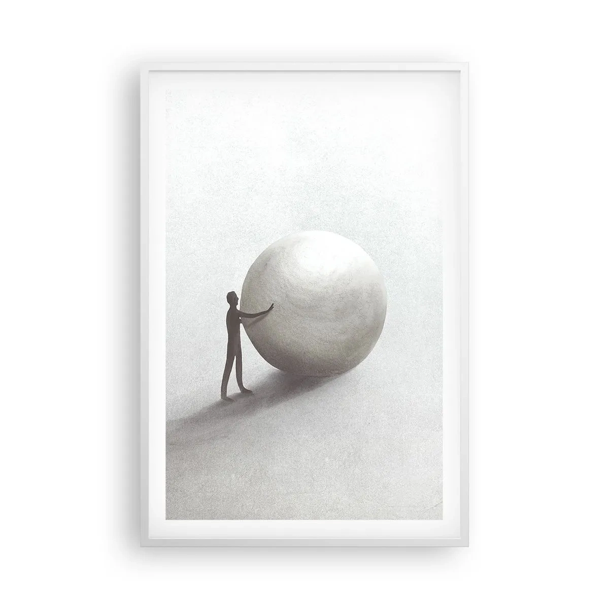 Plakát v bílém rámu - Hra života - 61x91 cm