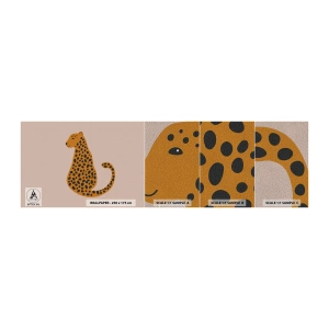 Vzor Fototapety Premium Sand - Leopardní vzor je v módě - Pro děti, Panter, Zvířata - 100x30 cm