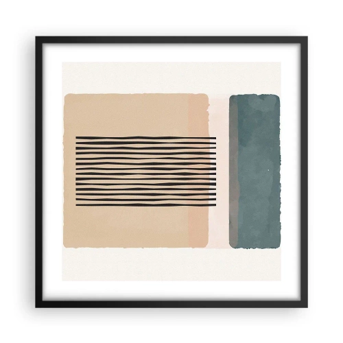 Plakát v černém rámu - Všechno v pořádku - 50x50 cm