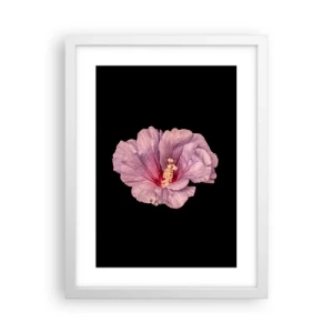 Plakát v bílém rámu - Přímo do srdce - 30x40 cm