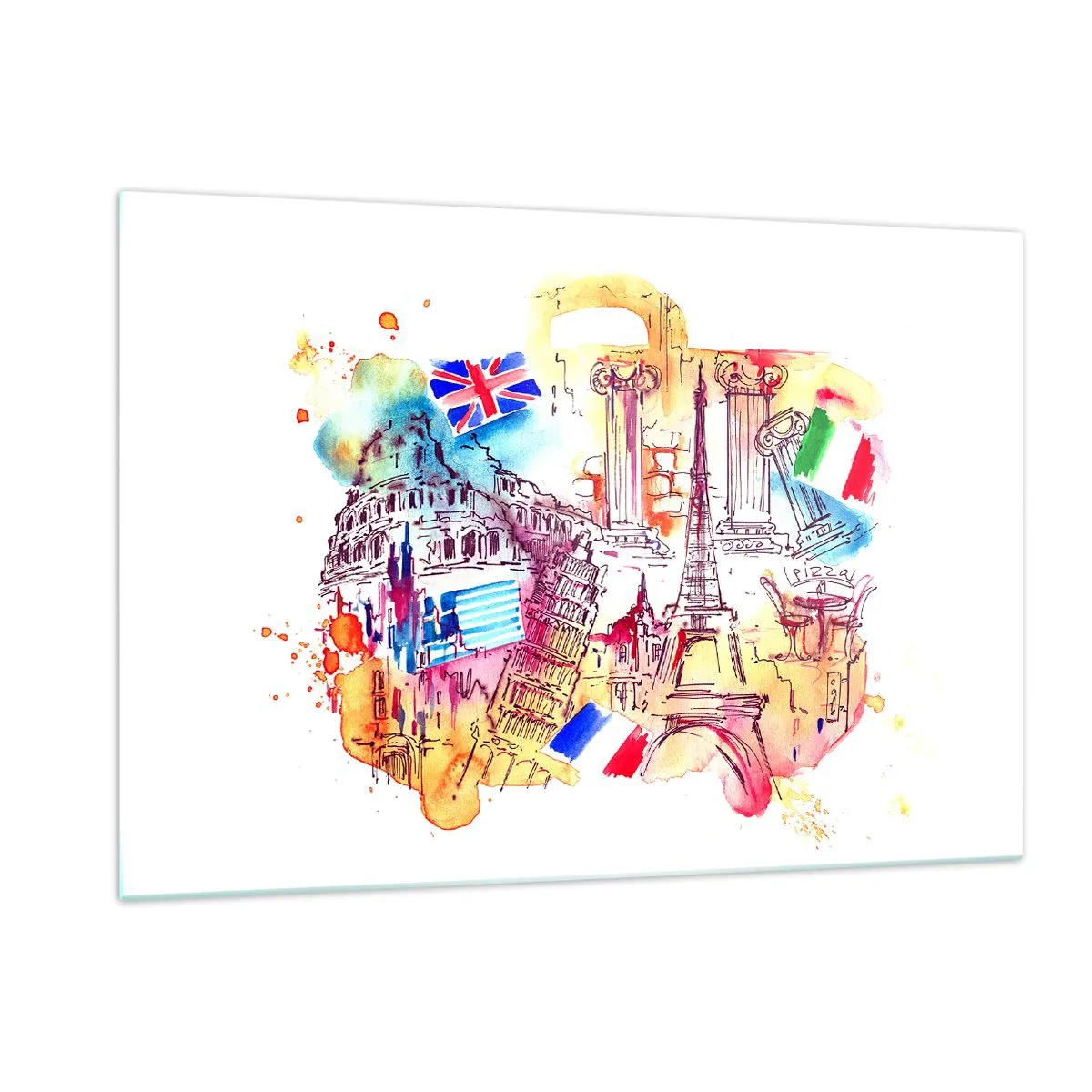 Obraz na skle - Evropské turné - 120x80 cm