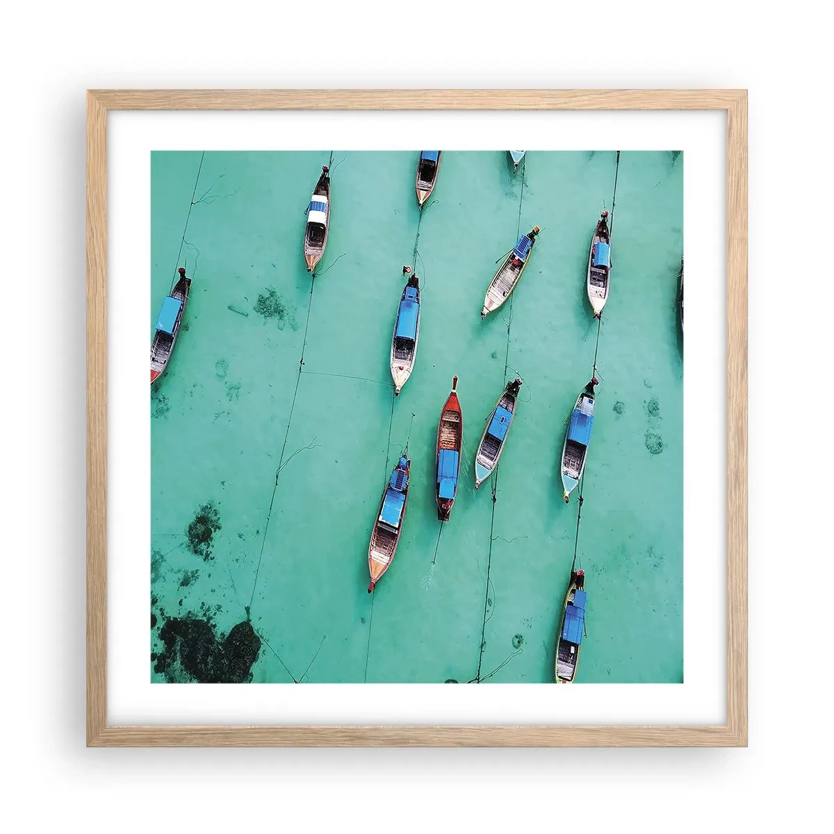 Plakát v rámu světlý dub - V radostném očekávání - 50x50 cm