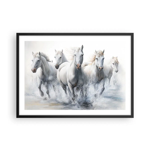 Plakát v černém rámu - Bílá magie - 70x50 cm