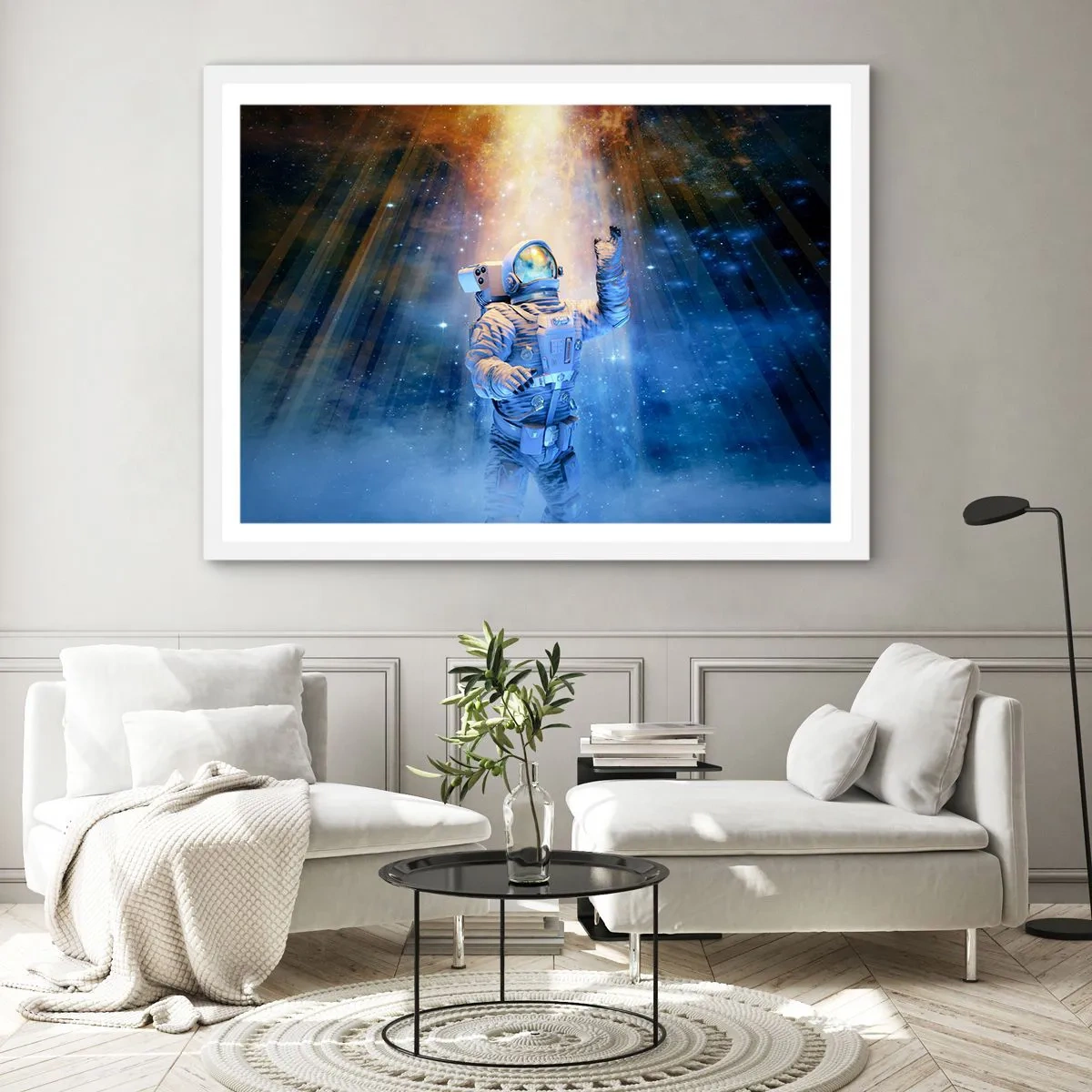 Plakát v bílém rámu - Konečně v cíli - 91x61 cm