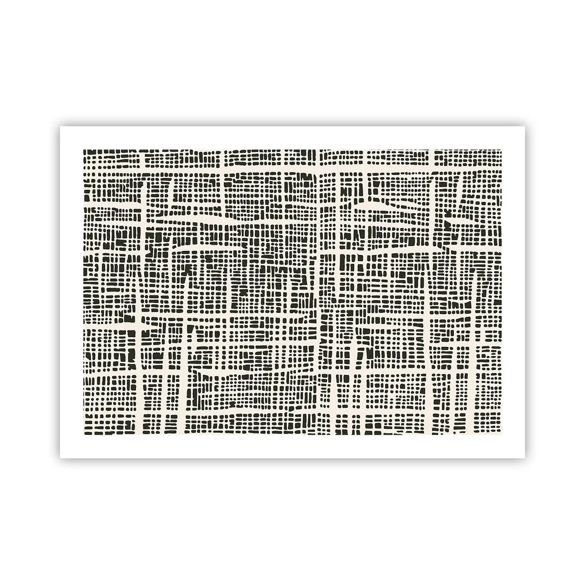 Plakát - Tkaná kompozice - 70x50 cm