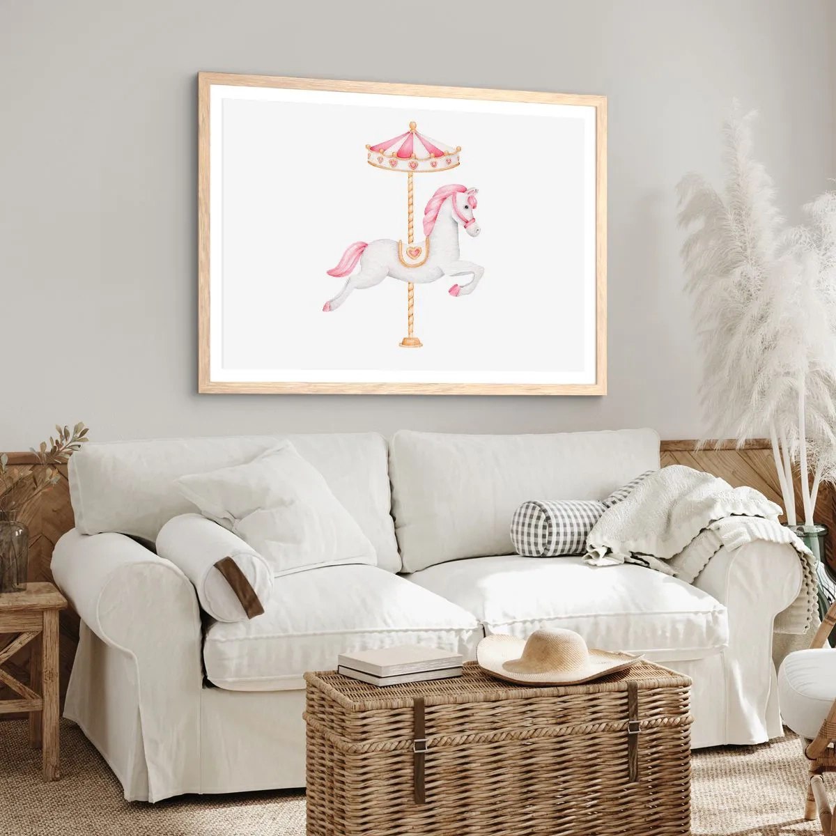 Plakát v rámu světlý dub - Vyrazil z kopýtka - 91x61 cm