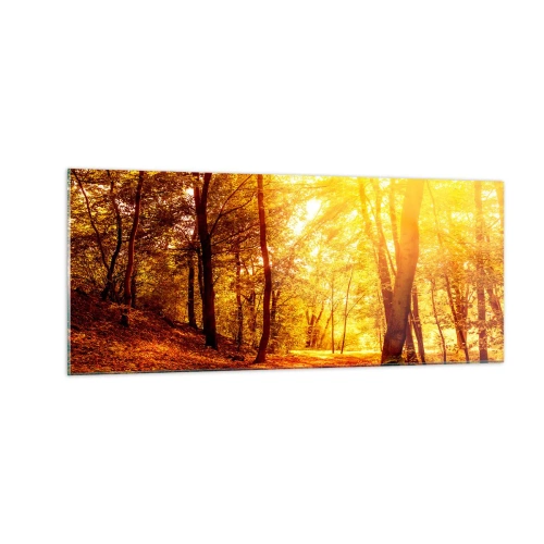 Obraz na skle - Ke zlaté mýtině - 100x40 cm