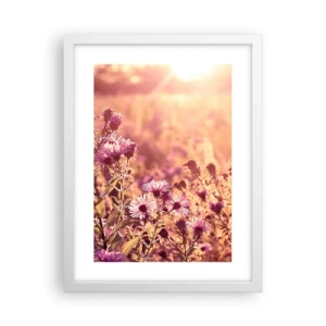 Plakát v bílém rámu - Než skončí léto - 30x40 cm