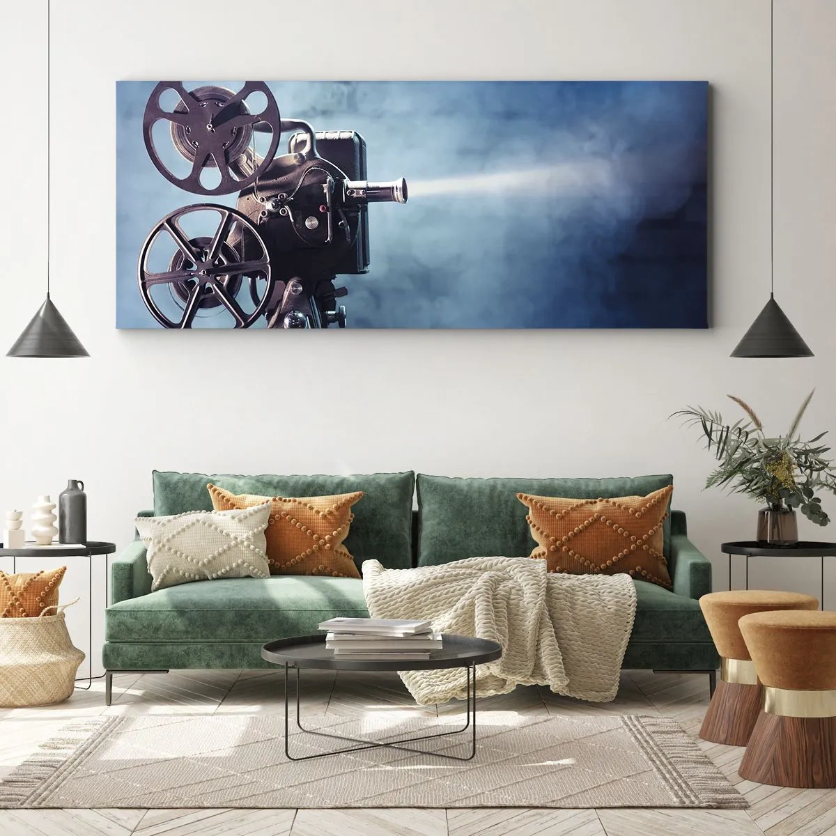 Obraz na plátně - Ve starém kině - 100x40 cm