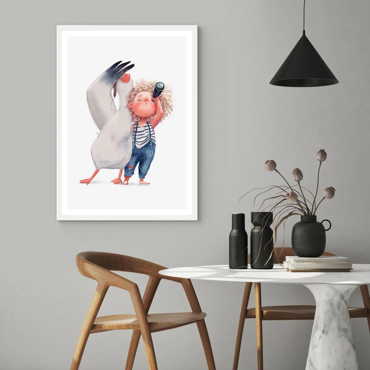 Plakát v bílém rámu - Plán na skvělou cestu - 40x50 cm