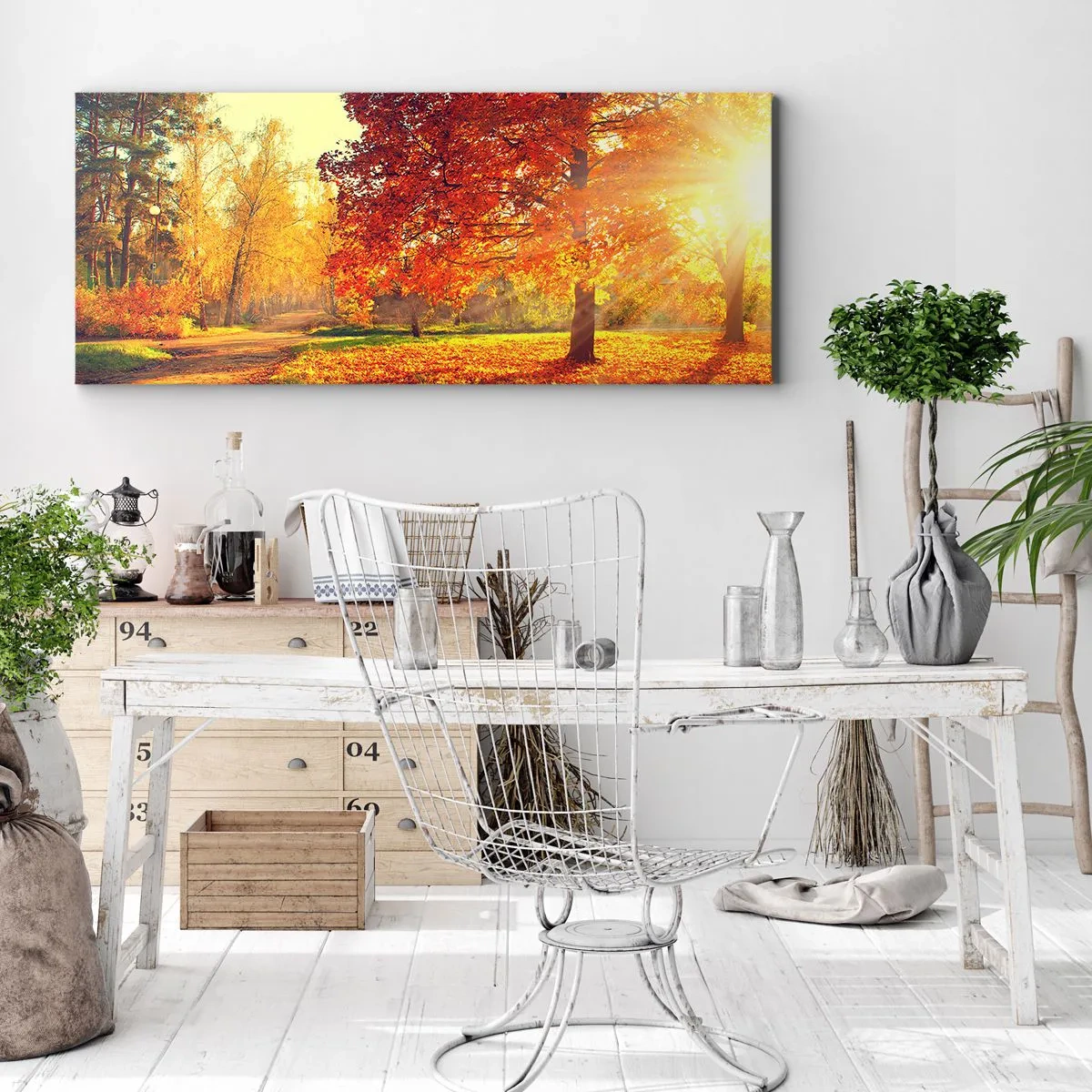 Obraz na plátně - Rudé je krásné - 100x40 cm
