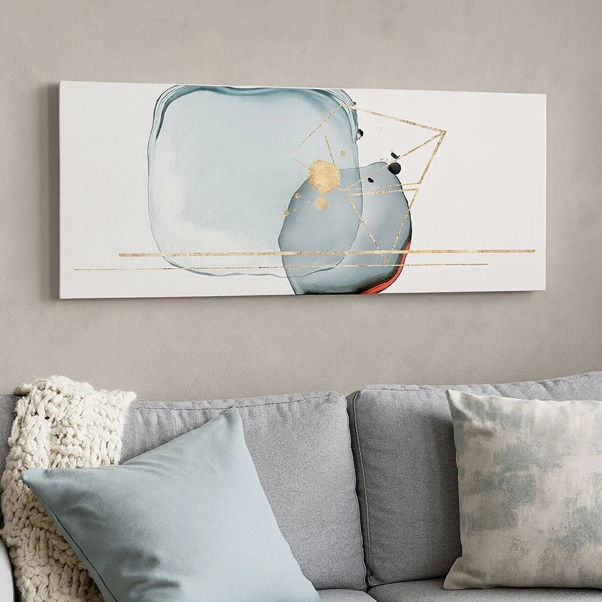 Obraz na plátně - Studie kapky - 100x40 cm