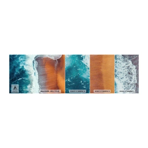 Vzor Fototapety Premium Canvas - Dotek oceánu - Pláž, Moře, Voda - 100x30 cm