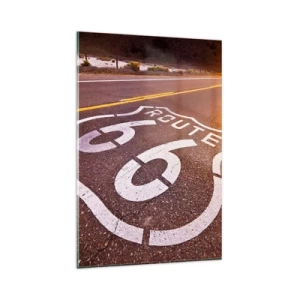 Obraz na skle - Slavná silnice 66 - 80x120 cm