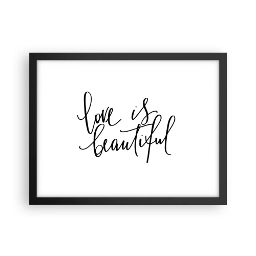 Plakát v černém rámu - Přečti a zopakuj - 40x30 cm