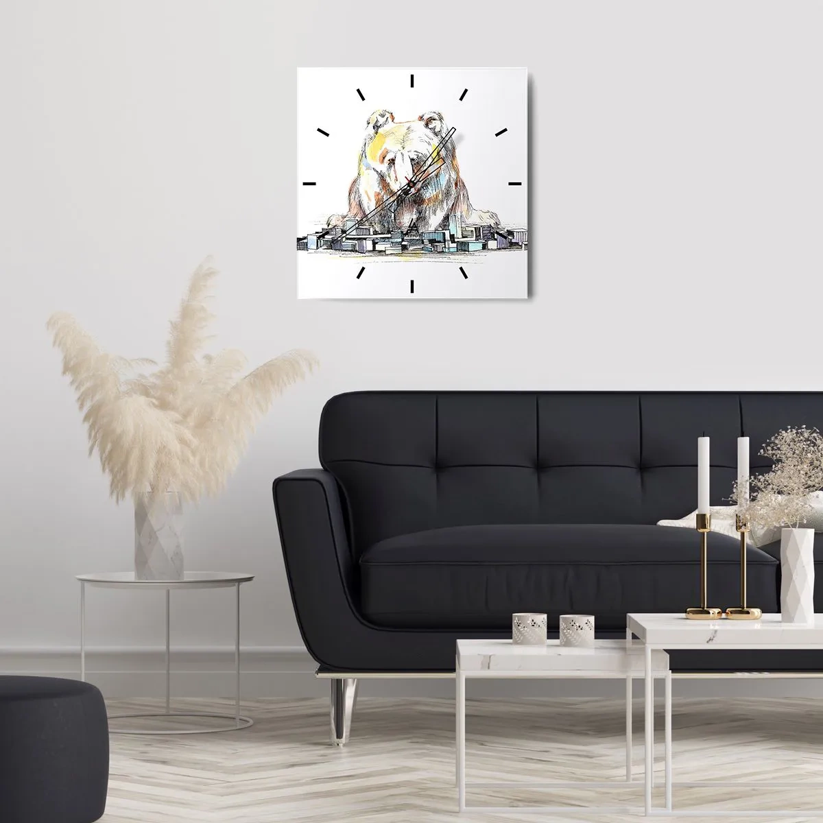 Nástěnné hodiny - Jak lze takto žít? - 40x40 cm