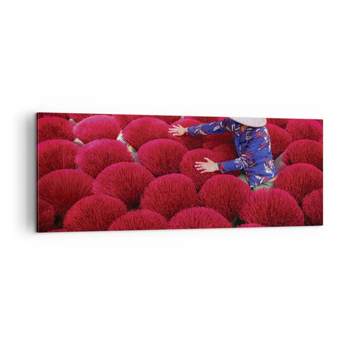 Obraz na plátně - Na rýžovém poli - 140x50 cm