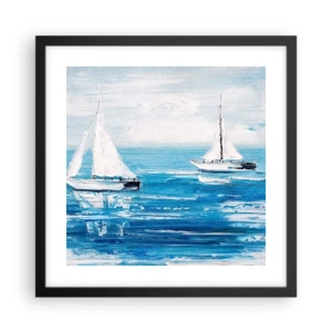 Plakát v černém rámu - S přítelem po boku - 40x40 cm