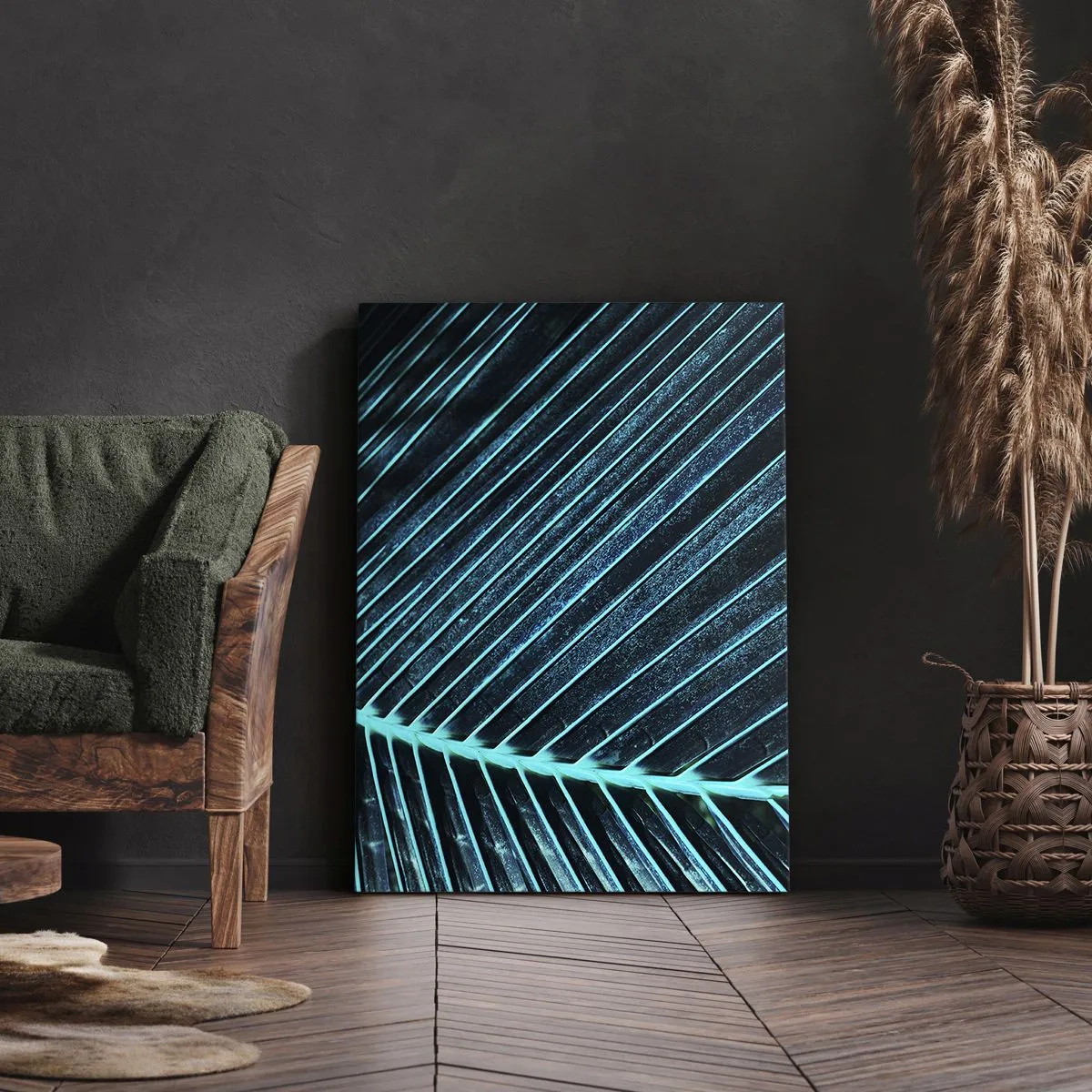 Obraz na plátně - Textura zeleně - 45x80 cm