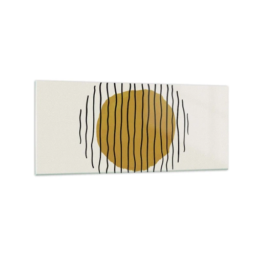 Obraz na skle - Abstrakce chvějící se žárem - 120x50 cm